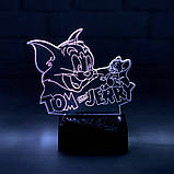 3D-світильник з пультом і акумулятором 3D Lamp Том і Джеррі (LP-33932), фото 10