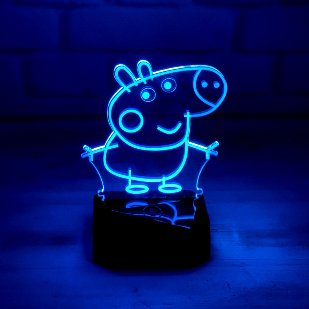 3D-світильник з пультом і акумулятором 3D Lamp Свинка Пеппа (LP-33901)