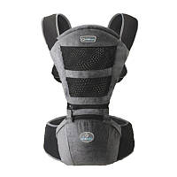 Слінг/елго рюкзак/кенгуру для дітей/хіпсит 3 в 1 для перенесення немовлят від 3.5 до 20 кг Aierbao сірий