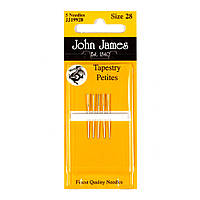 Набор коротких гобеленовых игл John James (Англия) Tapestry Petite №28 (5шт) JJ19928