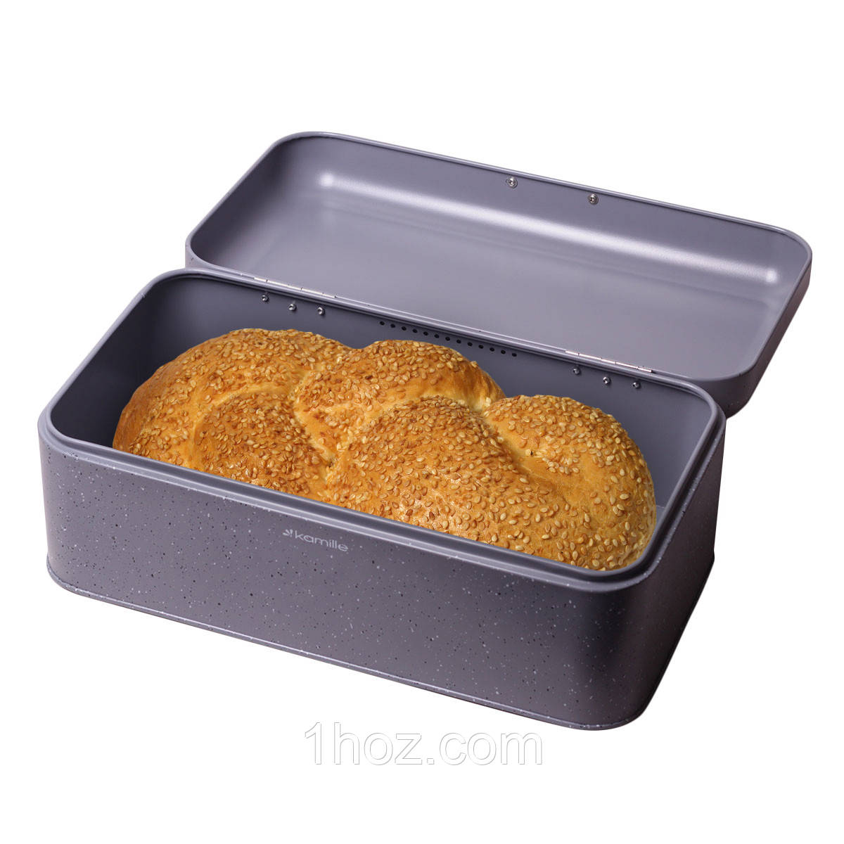 Хлібниця Kamille Сірий 42см KM-1108, фото 1