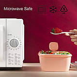 Ланчбокс салатниця OldPAPA Bento 1100 мл рожевий (LB-31144), фото 8