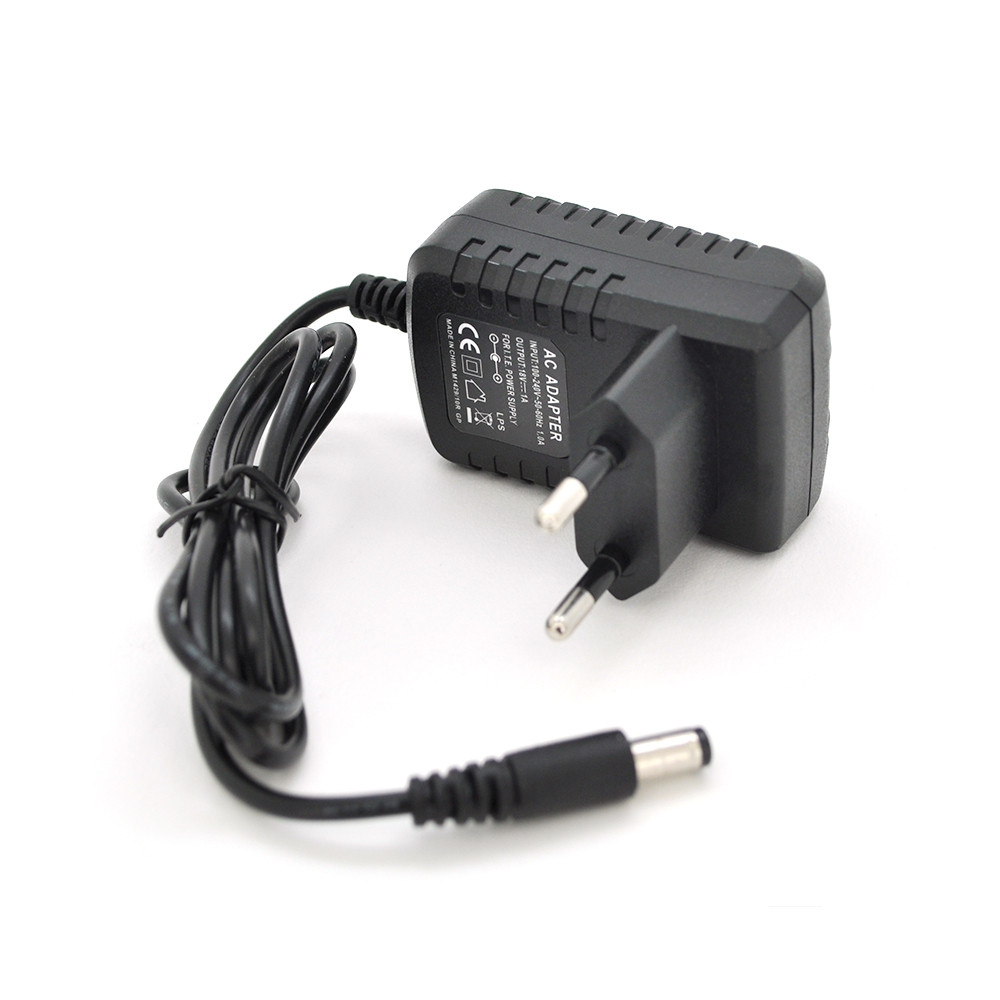 Імпульсний адаптер живлення YM-1810 18 V 1 А (18 Вт) штекер 5.5/2.5 довжина 0,9 м, фото 1