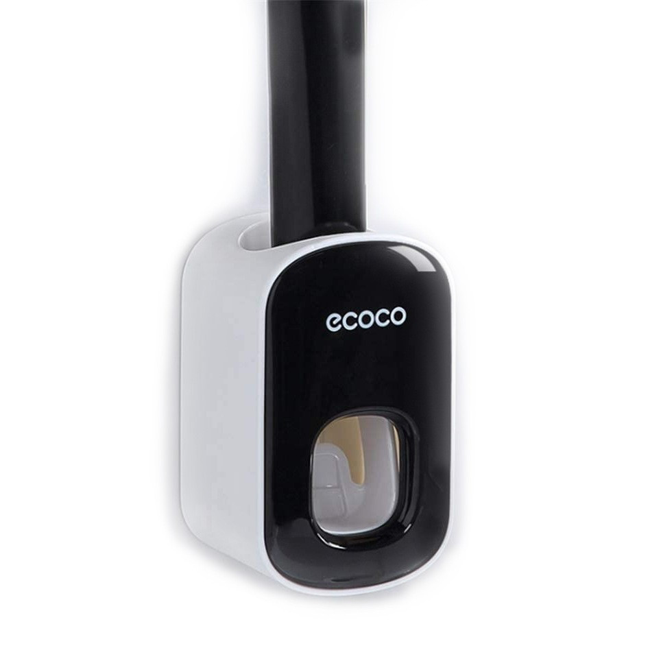 Дозатор/диспенсер для зубної пасти настінний ECOCO чорний (EO-27668)