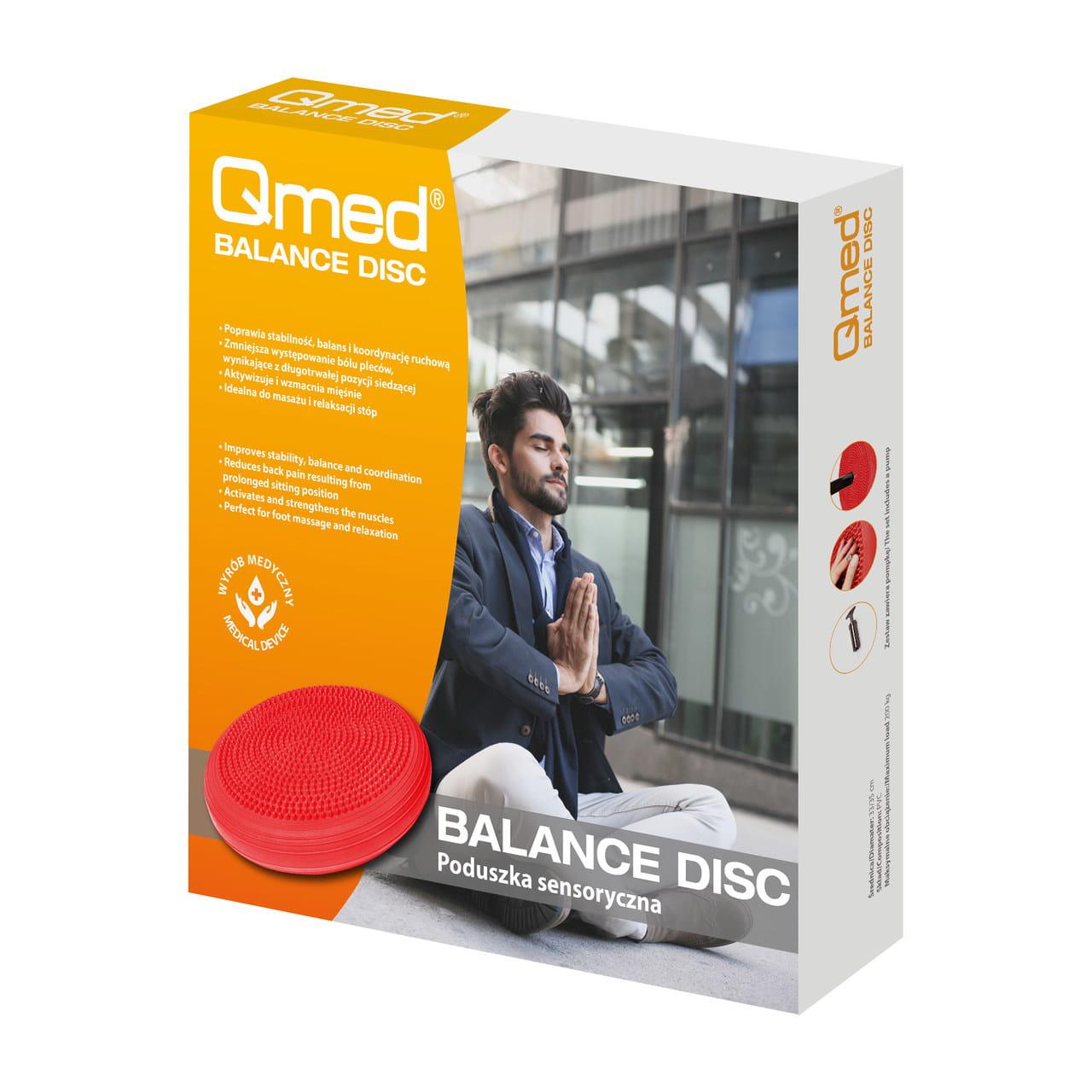 Qmed Balance Disc Red - Балансувальний диск, червоний, фото 1