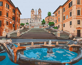 Картина за номерами Площа Італії. Рим (Без коробки) ArtCraft 40 х 50 см (11228-AC)
