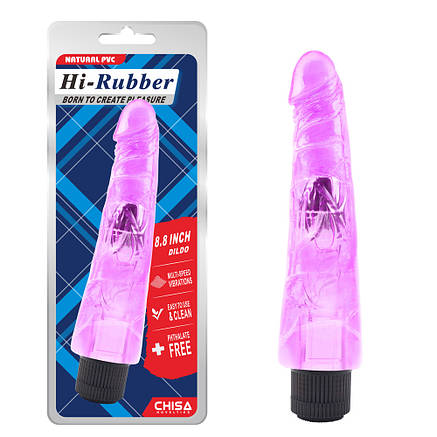 CH76454 Вибратор фиолетовый Chisa Hi-Rubber 8.8, фото 2