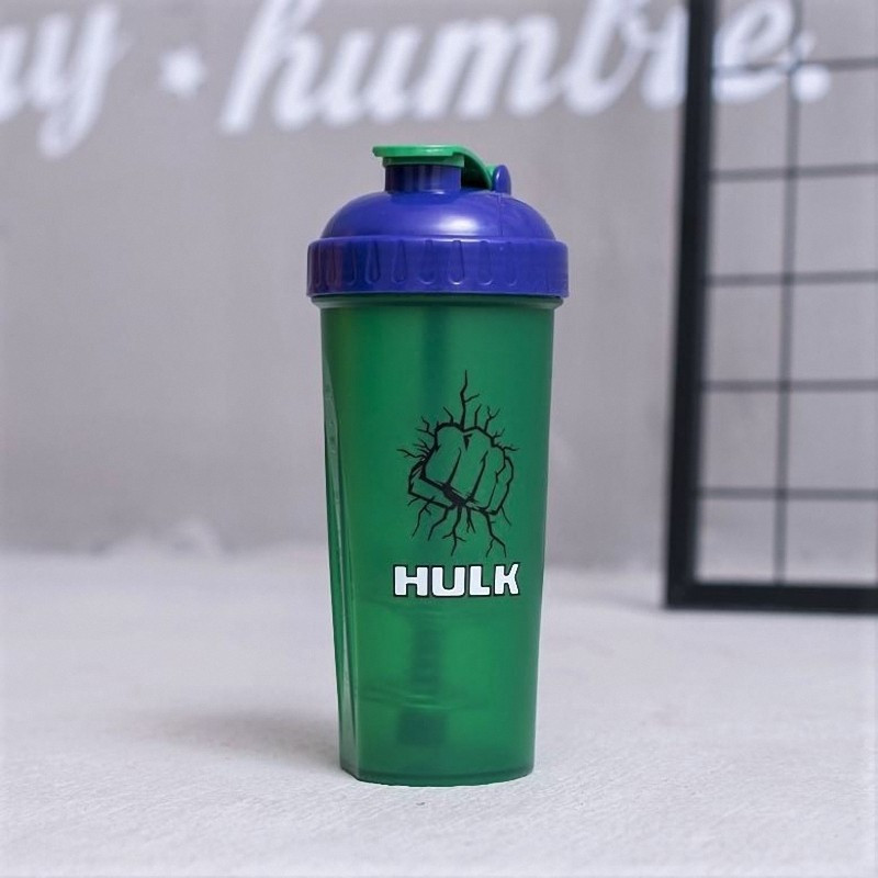 Спортивний шейкер Hulk 600 мл зелений (LB-24730)