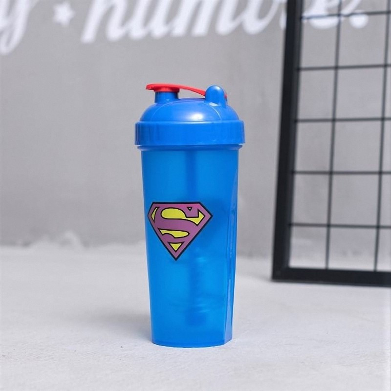 Спортивний шейкер Superman 600 мл синій (LB-24724), фото 1