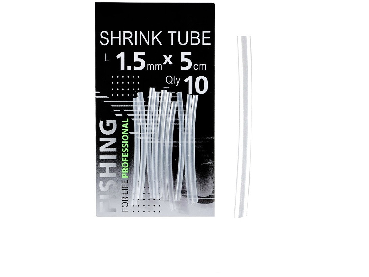 Трубка термозбіжна прозора 1,5мм. L-5см.(10шт/уп)