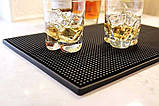 Силіконовий килимок для бару 30 х 15 см чорний Bar Мat (LB-22218), фото 5