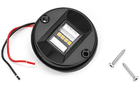 Огонь кормовой круглый светодиодный пластиковый черный корпус