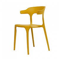 Штабелируемый стул LUCKY (Лакки) желтый монопластик от Concepto