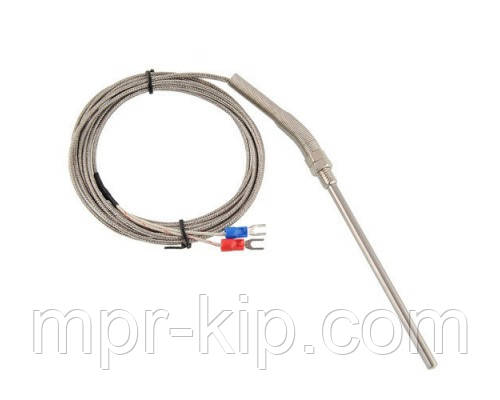 Термопара K2M К-типу для електронних вимірювачів температури, датчик температури 200мм з різьбленням, 0 до 450°C, фото 1