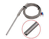 Термопара K2M К-типу для електронних вимірювачів температури, датчик температури 200мм з різьбленням, 0 до 450°C, фото 2