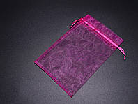 Подарочные мешочки из органзы. Цвет розовый. 10х15см