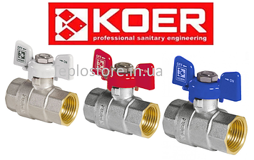 Кран латунний кульовий Koer 1/2" KR.217 ГГБ (Чехія)