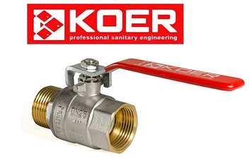 Кран латунний кульовий Koer 1/2" KR.215 ГШР (Чехія)