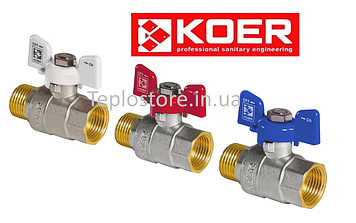 Кран латунний кульовий Koer 3/4" KR.218 ГШБ (Чехія)