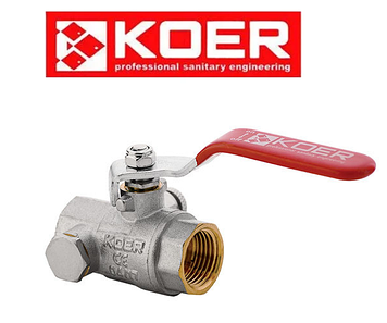Кран кульовий з дренажем і воздухоотводчиком 3/4" ГГР KOER KR.260 (Чехія)