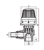 Термостатичний Кран кутовий з термоголовкою KOER K0154.PRO - 25x3/4 PPR (Чехія), фото 2