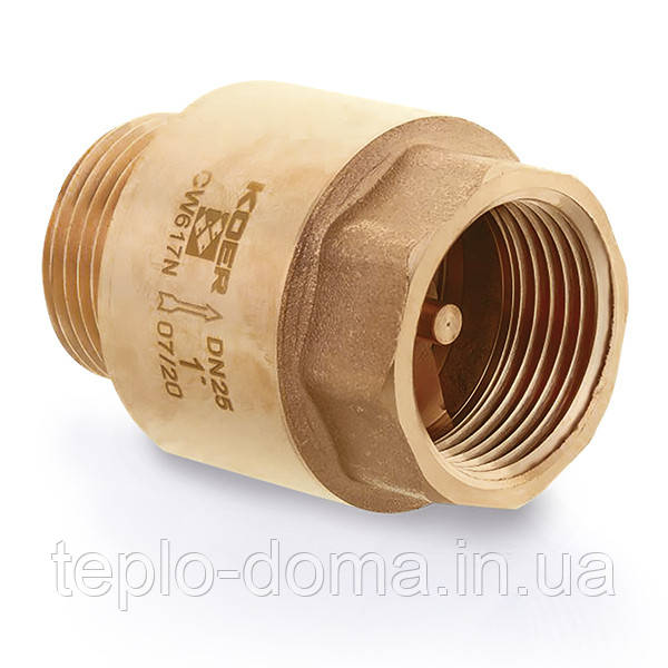 Клапан зворотний Koer 1" ГШ KR.170