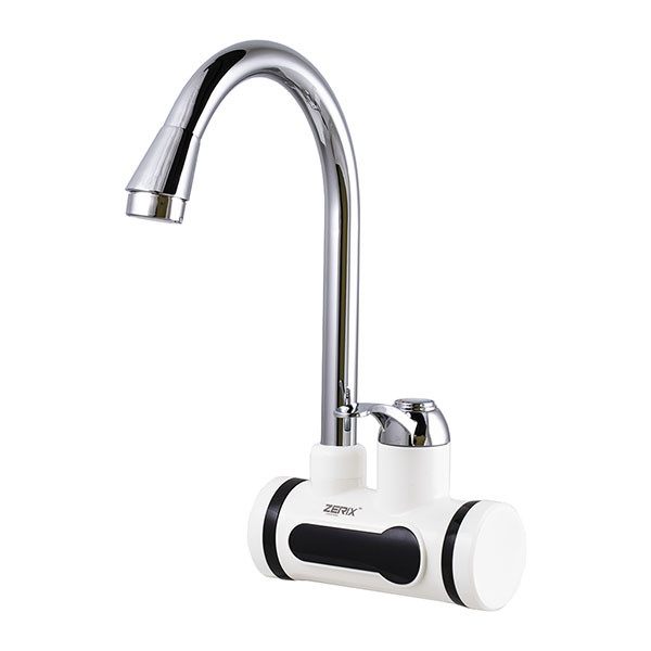 Електричний проточний водонагрівач ZERIX ELW12 - EW 3 КВТ на стіну з ПЗВ (з индик. темп.), фото 1