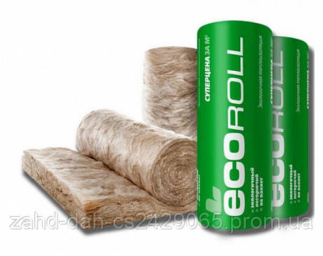 Мінеральна вата Knauf Insulation Екорол ТР 044 8200х1220х50х2 мм 20.008 м2