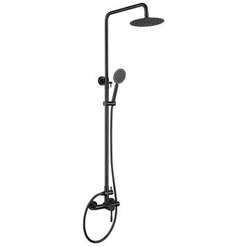 SUS-003-J BLACK Душова колона із змішувачем з нерж. стали