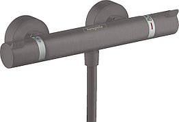 Змішувач для душу із термостатом HANSGROHE чорний латунь без душового набору 13116340