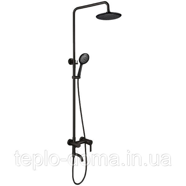 CHAMPION NOX-009-J BLACK Душова колона із змішувачем з нерж. стали