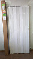 Двері гармошка No1 білий ясен 860*2030*10 мм Еліт складана
