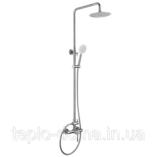 SUS-003-J Душова колона зі змішувачем для душ. кабіни з нерж. стали