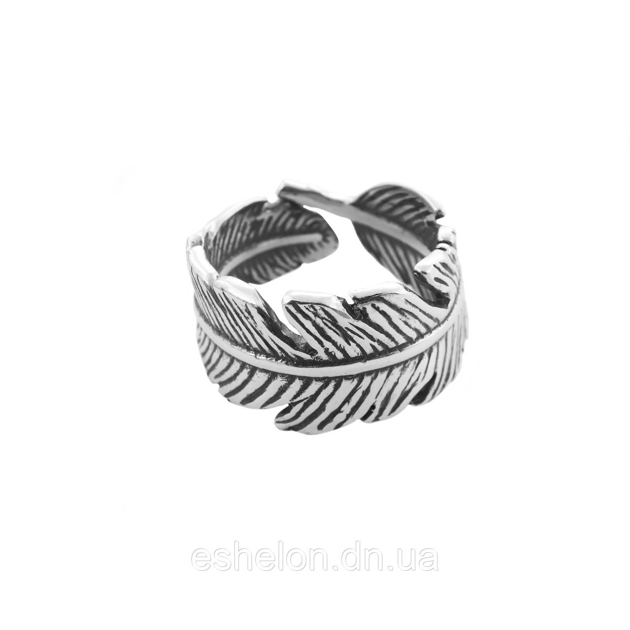 Кільце срібне Перо безрозмірне, фото 1