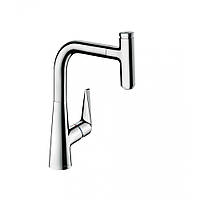 Cмеситель кухонный с душевой лейкой HANSGROHE Talis Select M51 72822000 хром латунь 113433