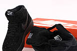 Зимові чоловічі кросівки Nike Air Force 1 High LV з хутром теплі замш черные. Фото в живу. Чоботи зимові, фото 2