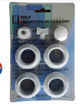 НАБІР ДЛЯ ПІДКЛЮЧЕННЯ РАДІАТОРА RADIATORI ITALY 3/4, ІТАЛІЯ