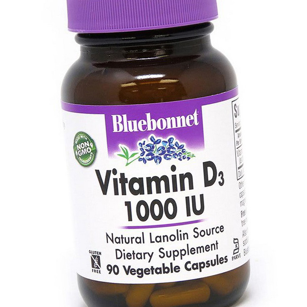 Вітамін Д 1000 Bluebonnet Nutrition Vitamin D3 1000 IU 90 капсул