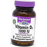 Вітамін Д 1000 Bluebonnet Nutrition Vitamin D3 1000 IU 90 капсул, фото 4