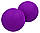 Масажний м'ячик подвійний TPR 12х6 см фіолетовий, фото 3