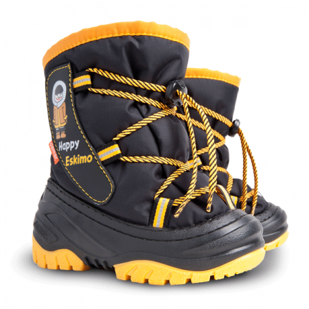 Дитячі дутіки Demar Happy Eskimo 4035 D р.22-23 жовтий Демар Хеппі Ескімо