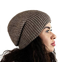 Шапка в'язана бежева