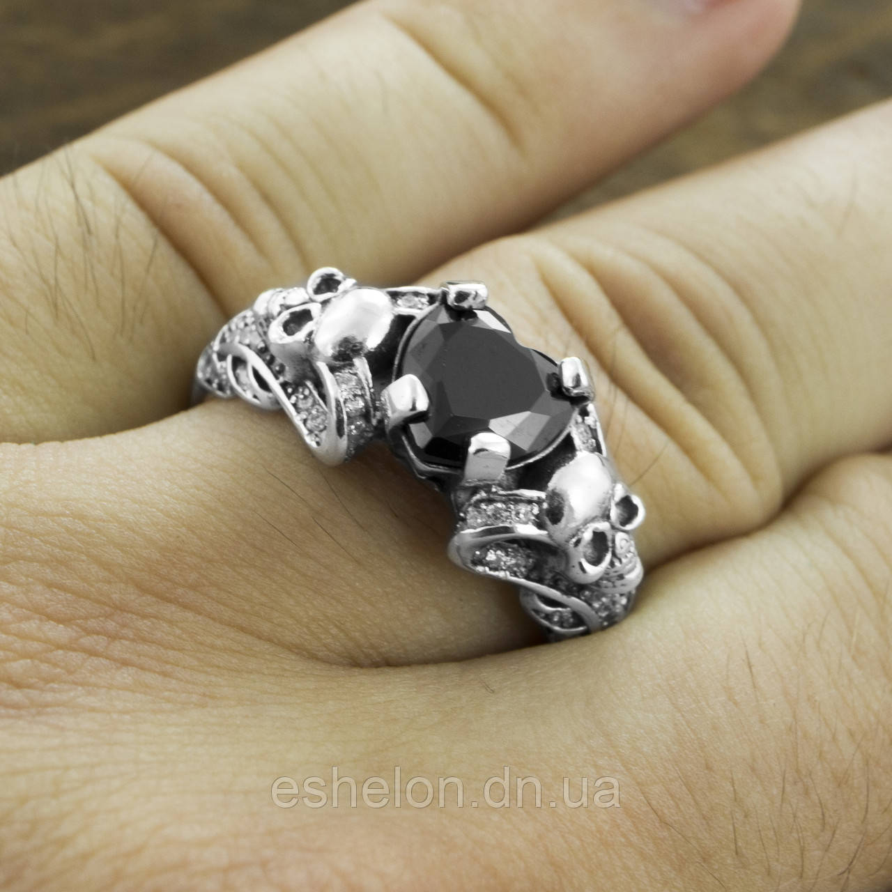 Кільце срібне Урожай черепа, фото 1