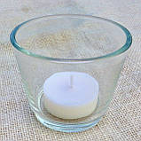 Парафінова чайна свічка без алюмінієвого стаканчика, фото 5