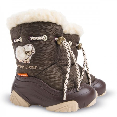 Дитячі дутіки Demar Little Lamb 4015 NB р.24-25 коричневий Демар Літл Ламб