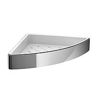 Полочка настенная металлическая для ванной EMCO Loft 0545 001 03 хром угловая 114190