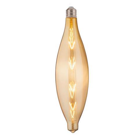 Лампа вінтажна світлодіодна (ретро) Filament led ELLIPTIC 8W E27 2200К Янтар