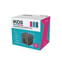 Мережевий фільтр-подовжувач IKOS C34S-CU Black (0007-CEF), фото 3