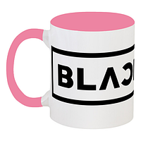 Кружка BLACKPINK - Black Logo (розовая)