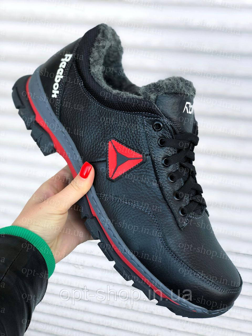 Черевики чоловічі зимові великого розміру 46-50, чоловічі зимові кросівки на хутрі,Черевики чоловічі зимові шкіра, фото 1